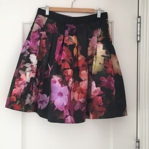 Ted Baker London Floral Pleated Full Skirt
